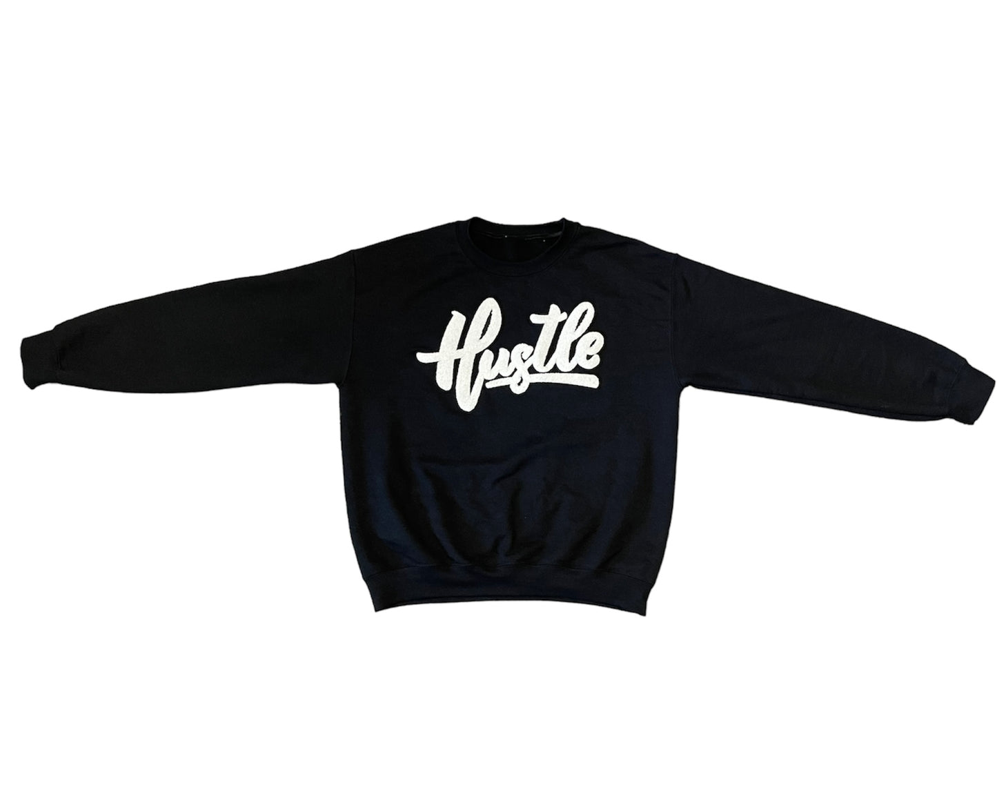 Hustle Chenille Patch Crew Neck